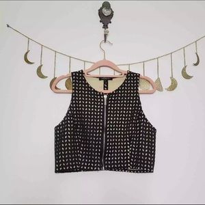 Whitney Eve Zipper Crop Top